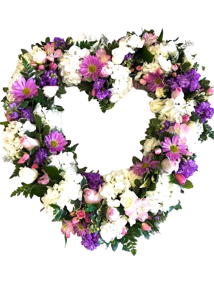 Lilac Sympathy Heart