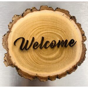 Customized Small Tree Stump Plaque