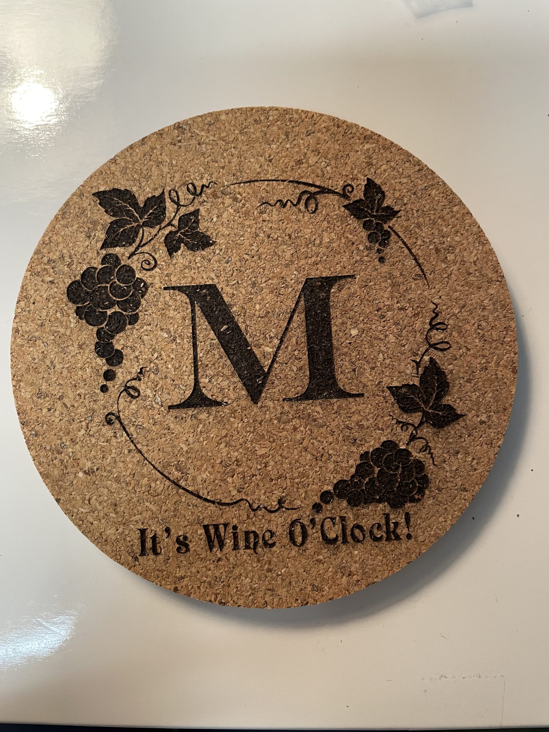 Custom Monogrammed Cork Coasters